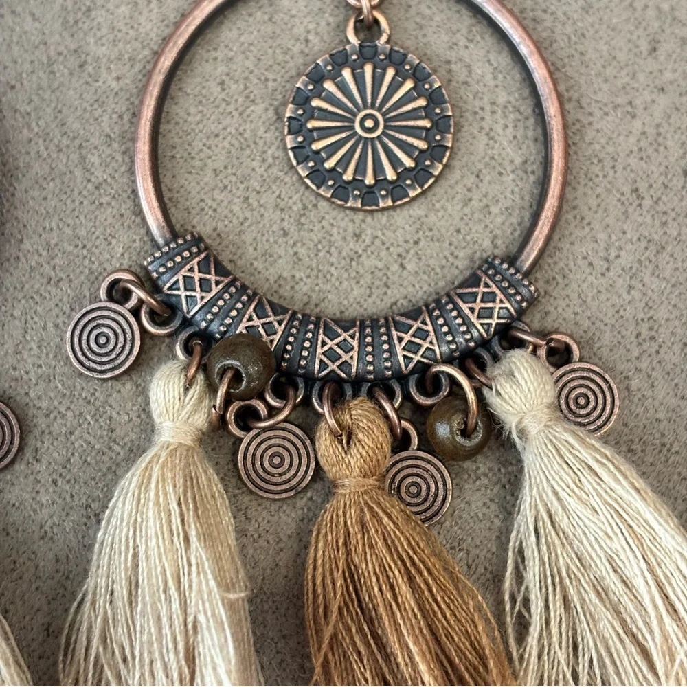 NEW Boho Round Tassel Drop Earrings